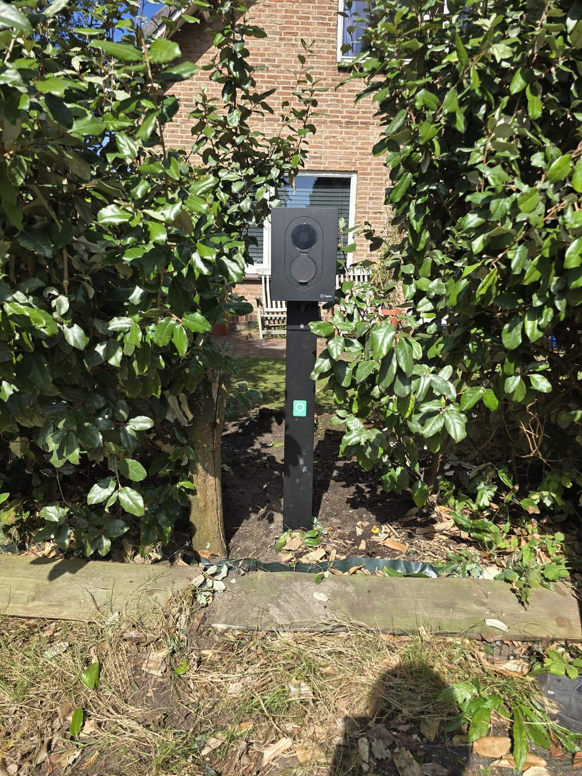 Laadpoint werkplaats en materiaal